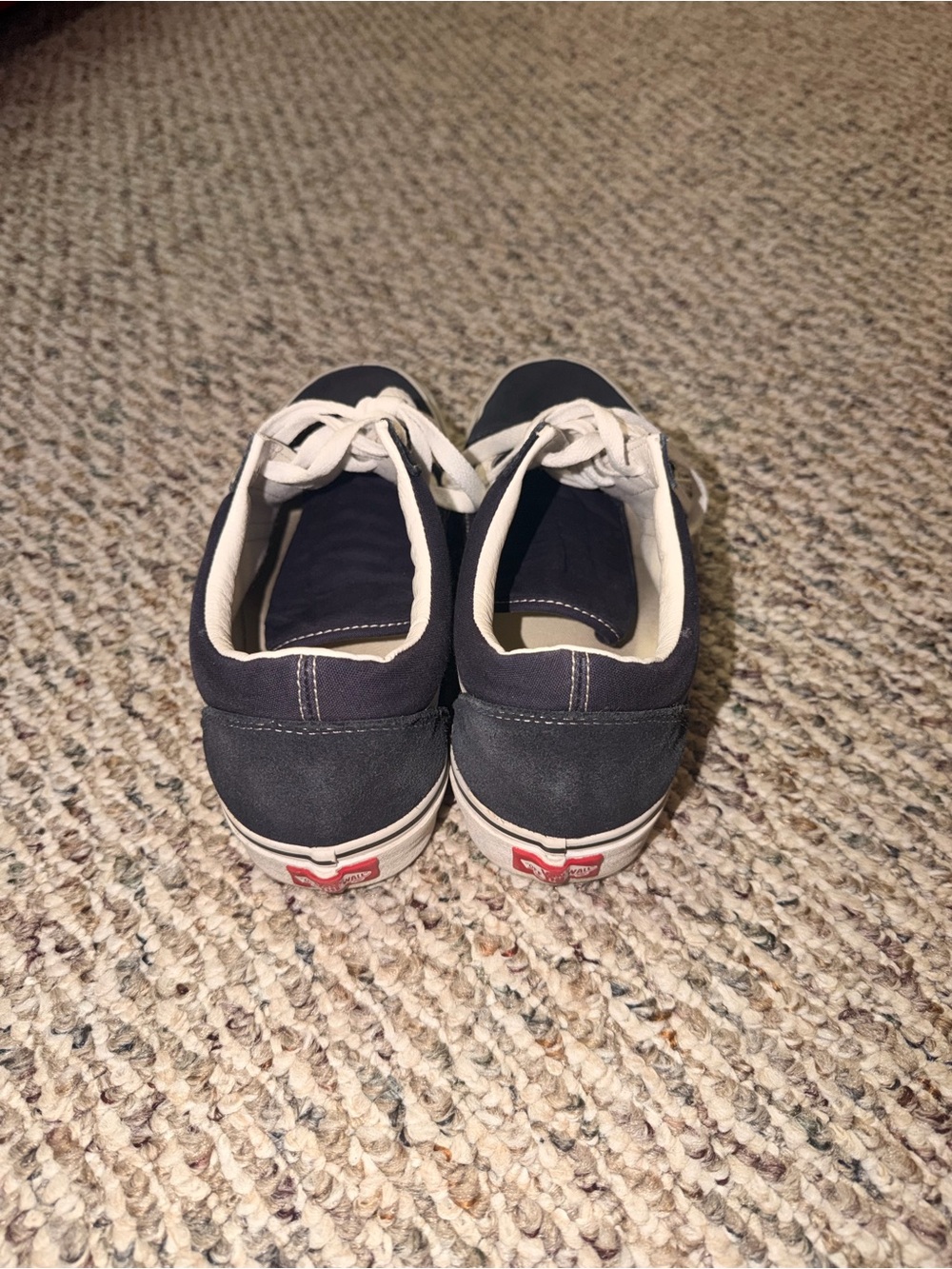 Vans Navy and White Low-Top Lace-Up Sneakers - Picture 3 of 5